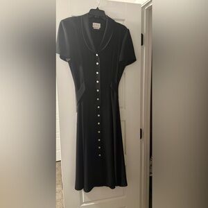 Elegant Black Midi Dress